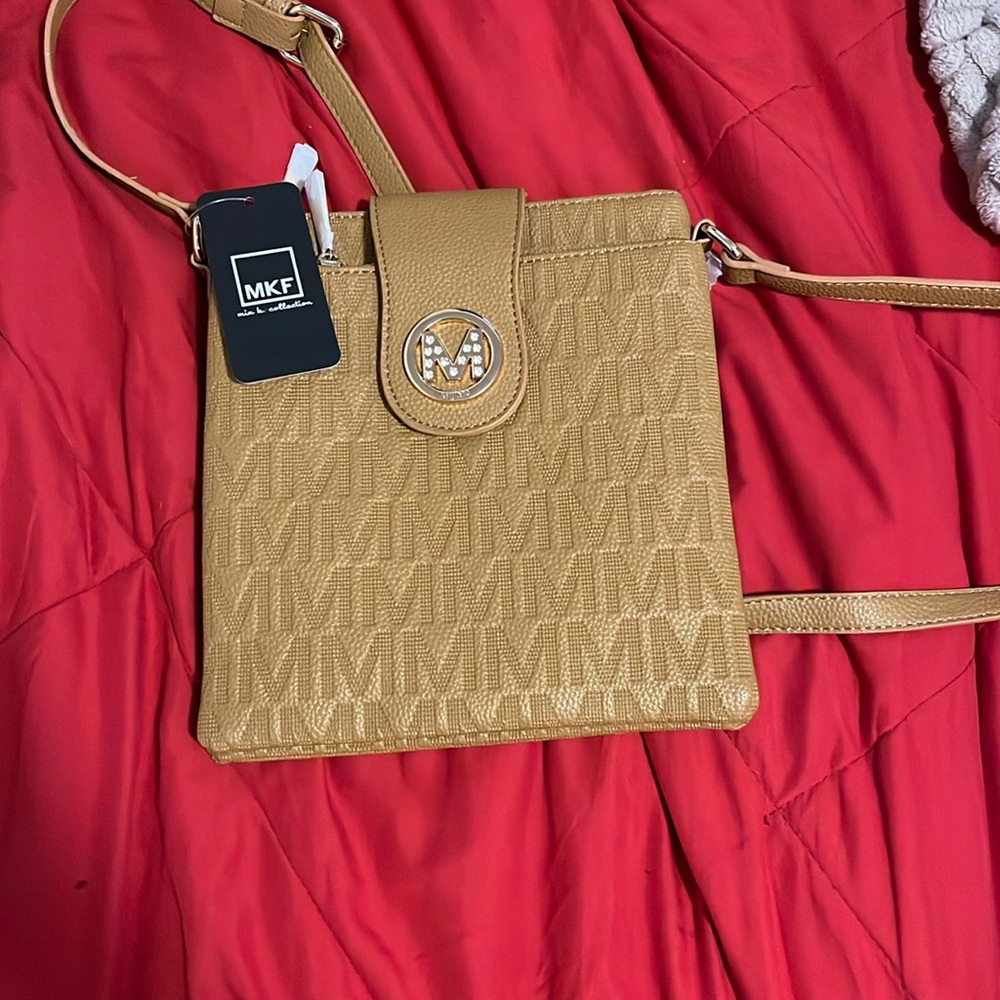 Tan Cross body purse